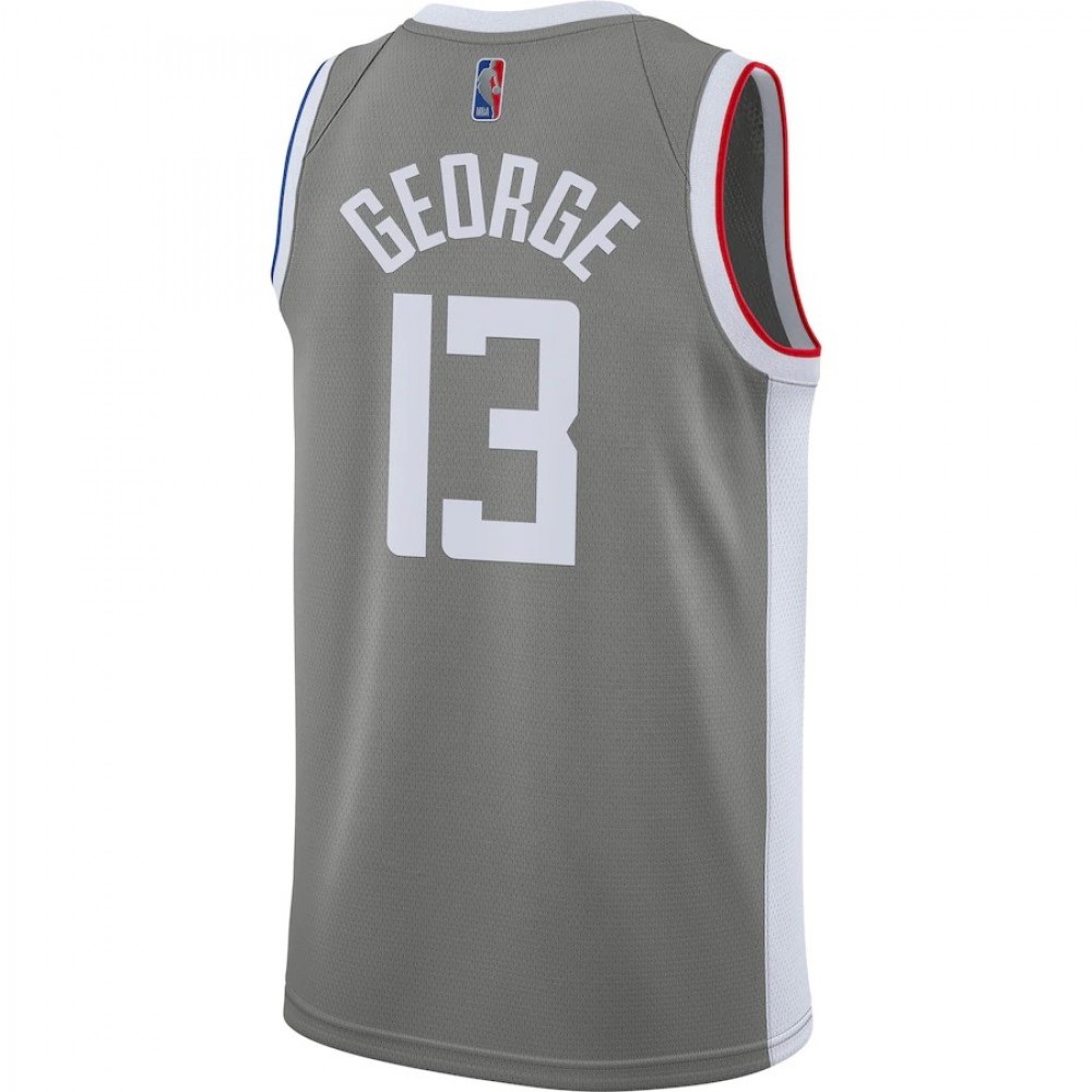 Men's LA Clippers Paul George #13 Gray 2020/21 Swingman Player Jersey - Earned Edition-Pro Kit Vault | Brand New 26/27 Sports Jerseys